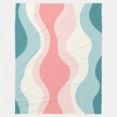 Trendy Abstract Blush Roze Mint Collectie Fleece Deken (Voorkant)