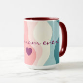Trendy Abstract Blush Roze Mint Collectie Mok (Voorkant rechts)