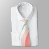 Trendy Abstract Blush Roze Mint Collectie Stropdas (Gebonden)