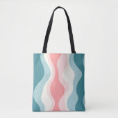 Trendy Abstract Blush Roze Mint Collectie Tote Bag (Voorkant)