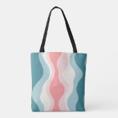 Trendy Abstract Blush Roze Mint Collectie Tote Bag (Achterkant)