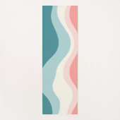 Trendy Abstract Blush Roze Mint Collectie Yogamat (Voorkant)