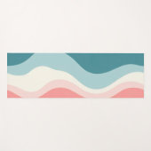 Trendy Abstract Blush Roze Mint Collectie Yogamat (Voorkant (horizontaal))