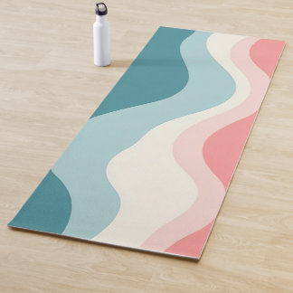 Trendy Abstract Blush Roze Mint Collectie Yogamat