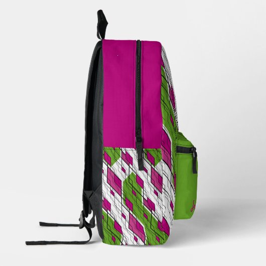 Trendy abstract design bedrukte rugzak (Links)