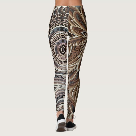 Trendy Abstract Design op een Leggings (Achterkant)