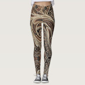 Trendy Abstract Design op een Leggings (Voorkant)