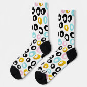 Trendy Abstract Dots Pattern Sokken (Links)