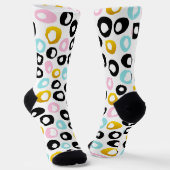 Trendy Abstract Dots Pattern Sokken (Gebogen)