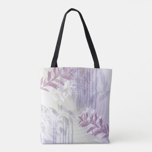 Trendy abstract floraal botanisch blad tote bag (Achterkant)