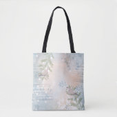Trendy abstract floraal botanisch blad tote bag (Voorkant)