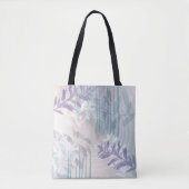 Trendy abstract floraal botanisch blad tote bag (Voorkant)