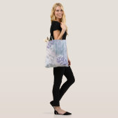 Trendy abstract floraal botanisch blad tote bag (Op model)
