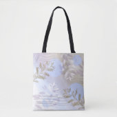 Trendy abstract floraal botanisch blad tote bag (Voorkant)