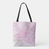 Trendy abstract floraal botanisch blad tote bag (Achterkant)