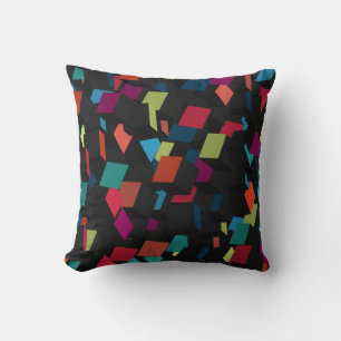 Trendy Abstract Geometric Cube Pattern Kussen
