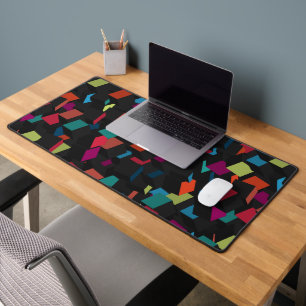 Trendy abstract geometrisch kubuspatroon bureaumat