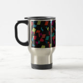 Trendy abstract geometrisch kubuspatroon reisbeker (Links)