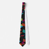 Trendy abstract geometrisch kubuspatroon stropdas (Voorkant)