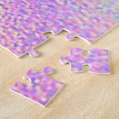 Trendy abstract glinsterende eenhoorn legpuzzel (Zijkant)