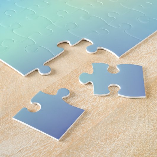 Trendy Abstract Glitter Unicorn Legpuzzel (Zijkant)