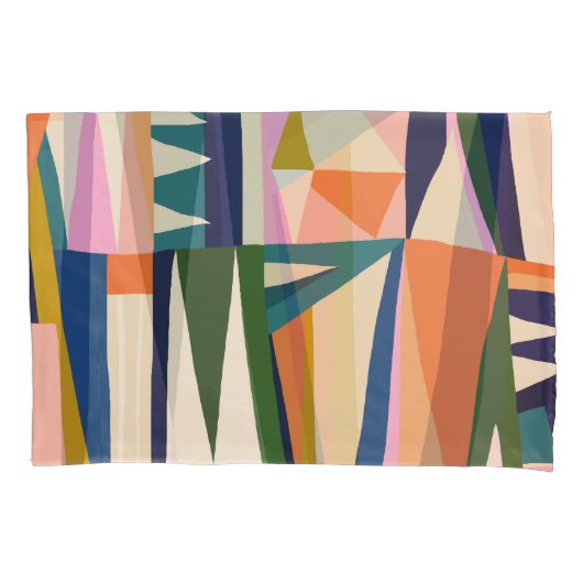 Trendy Abstract: kleurrijke hand getekend. Kussensloop (Voorkant)