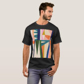 Trendy Abstract: kleurrijke hand getekend. T-shirt (Voorkant volledig)