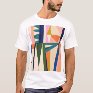 Trendy Abstract: kleurrijke hand getekend. T-shirt
