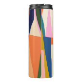 Trendy Abstract: kleurrijke hand getekend. Thermosbeker (Achterkant)