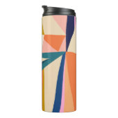 Trendy Abstract: kleurrijke hand getekend. Thermosbeker (Geroteerd rechts)