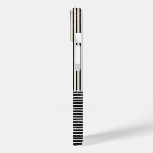 Trendy abstract minimalist artistic lines Monogram Case-Mate iPhone Case (Achterkant / Links)