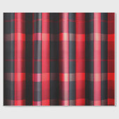 Trendy Abstract Red Black Plays Collectie Cadeaupapier (Vlak)