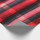 Trendy Abstract Red Black Plays Collectie Cadeaupapier (Hoek)