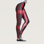 Trendy Abstract Red Black Plays Collectie Leggings (Rechts)
