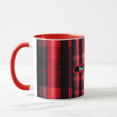 Trendy Abstract Red Black Plays Collectie Mok (Links)