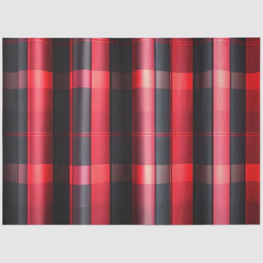 Trendy Abstract Red Black Plays Collectie Tissuepapier (Voorkant)