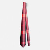 Trendy Abstract Rood Zwart Geruit Collectie Stropdas (Voorkant)