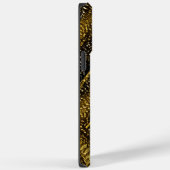 Trendy Abstract Swirls Black en Gold Personalized Case-Mate iPhone Case (Achterkant / Rechts)