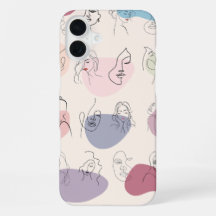 Trendy Abstract Vrouw Lijn Kunst iPhone Hoesje