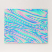 Trendy abstracte eenhoorn holographic legpuzzel (Horizontaal)
