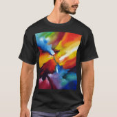 Trendy Abstracte expressionist schilder moderne ku T-shirt (Voorkant)