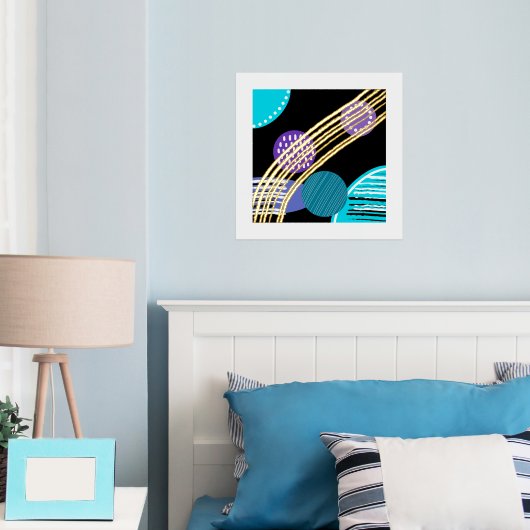 Trendy Abstracte Folie print (Insitu (Slaapkamer))