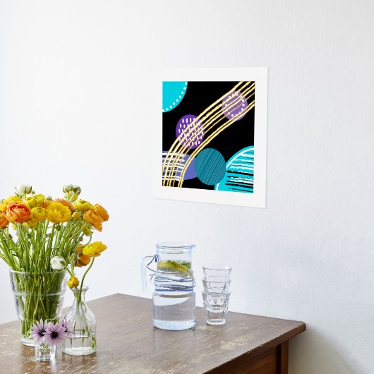 Trendy Abstracte Folie print (Laag (Keuken))