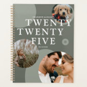 Trendy Abstracte fotocollage 2025 Planner (Voorkant)