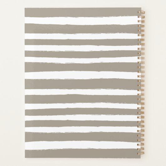 Trendy Abstracte fotocollage 2025 Planner (Achterkant)