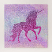 Trendy abstracte glitter unicorn legpuzzel (Verticaal)