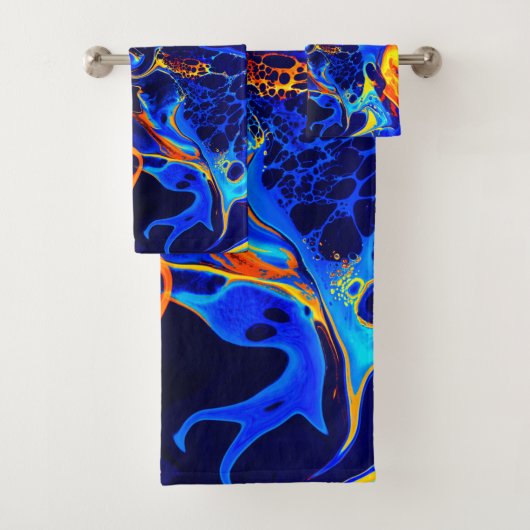 trendy abstracte kleurrijke kleurdraai bad handdoek (Insitu)