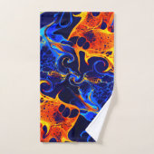 trendy abstracte kleurrijke kleurdraai bad handdoek (Handdoek)