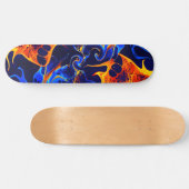 trendy abstracte kleurrijke kleurdraai persoonlijk skateboard (Horizontaal)
