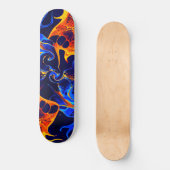 trendy abstracte kleurrijke kleurdraai persoonlijk skateboard (Voorkant)